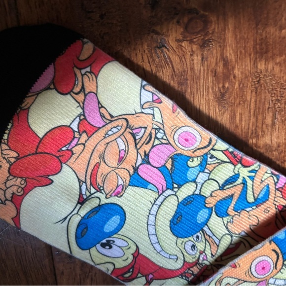Odd Socks REN & STIMPY- men’s crew socks - Picture 2 of 5